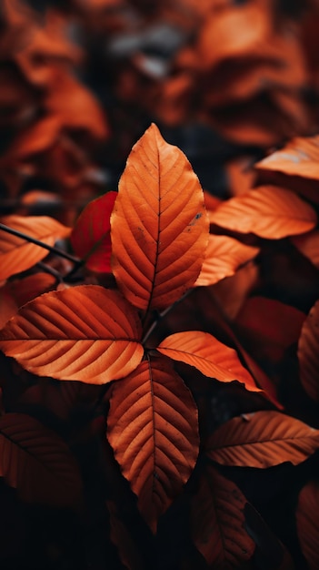 autumn leaves close up photography
