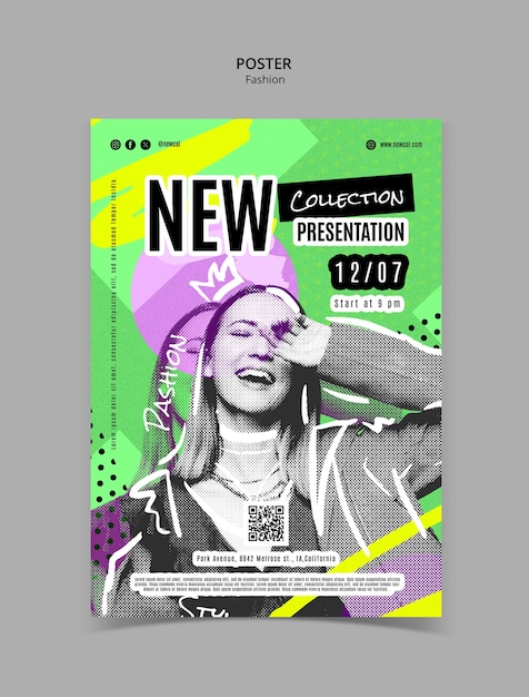 Free PSD fashion template design