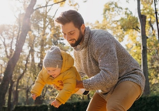 Son and father photos