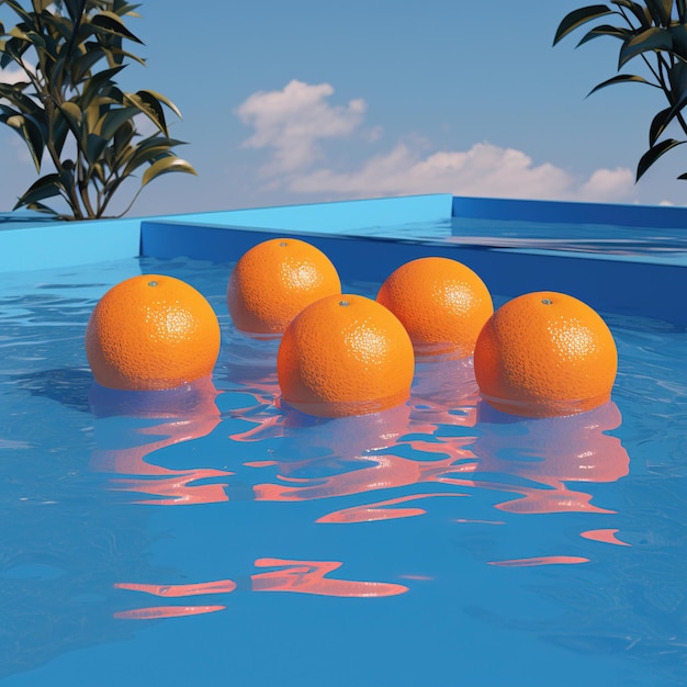Oranges in the pool generative ai