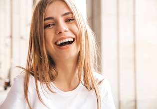 Lady smiling photos