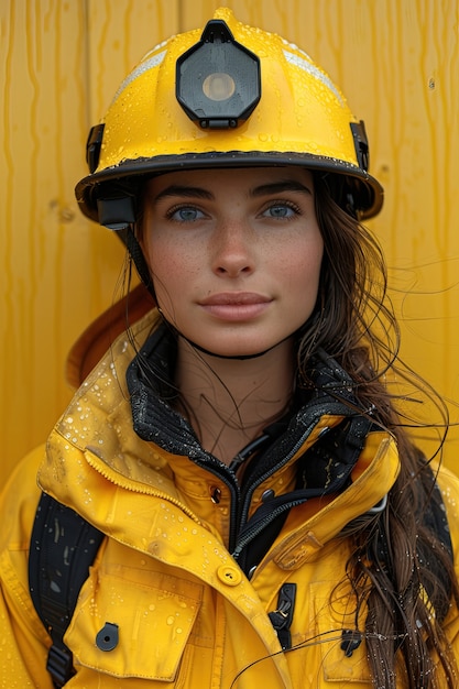 Portrait of person wearing yellow