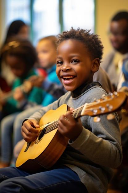 Portrait of young boy school student
