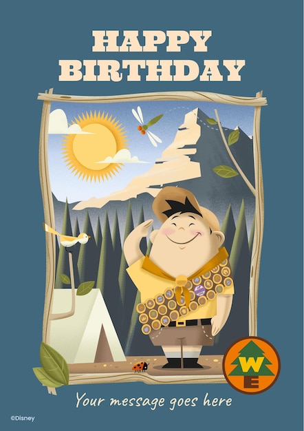 Up Birthday Card